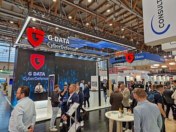 G DATA Messestand auf der it-sa 2024